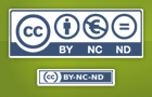 CC Logo: Namensnennung, nicht kommerziell, keine Bearbeitung