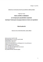 Kosten und Effekte von Maßnahmen zur Verringerung der gesundheitlichen Ungleichheit. Das Beispiel "Förderung des Bewegungsverhaltens bei Kindern und Jugendlichen"